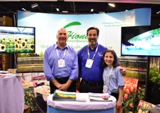 Jerry Montervino, Tim Hionis and Marianthe Hionis of Hionis Greenhouses. They grow potted plants indoors and outdoors and supply the North Eastern part of the country. 