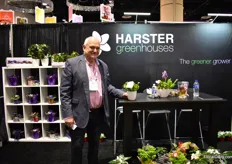 Andre Harster of Harster Greenhouses. They are specialized in miniplants and is selling most of them in a concept (plant with pot or self watering pot). They supply chain stores and garden centers. 