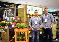Collin Szmyryala and Stuart van Staaalduinen of Bayvief flowers. These Canadian potted indoor blooming plant growers. They also supply their plants with added value products. 