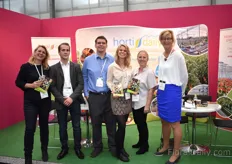 Our Floricultural Team at the FloralDaily booth. From left to right: Claudine Beldman, Eddy Huismans, Michael Miller, Elita Vellekoop, Priscilla Heeffer and Annet Breure.
