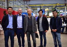 The team of Kaneya and Jeroen Oudheusden of FSI (second on the left) were also visiting the show, 