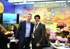 Kuno Jacobs of Nova Exhibitions togetehr with Oscar Silva Montejo from Invos Flowers Export.