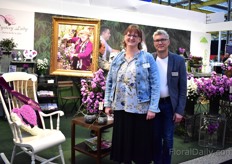 Malene Juhl Jensen and Bent Juhl Jensen of Mystery Lady presenting their new aster; Nils Norman, named after a famous Danish florist and also baptized by him. Special about this new aster is the more filled flowers and longer shelf life. More on this later in FloralDaily.