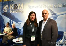 Margarita Valencia and Karel Alvarez of K&M Handling (The K stands for Karel and the M for Margarita). This Cargo Agent ships flowers from Colombia overseas and also has a warehouse in Miami.