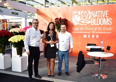 Assaad Zard, Stefany Sevilla and Elie Milan of Native Blooms. This Ecuadorian grower grows roses at an altitude of 3,000 meters in the Cotopaxi (south) and Cayambe (north) area. They export their flowers all over the world. Next to growing flower, they also make chocolate and are eager to export them all over as well. 