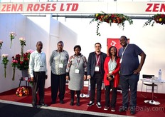 The team of Zena Roses, a Kenyan rose farm. 