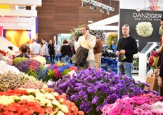 A colorful sea of Colombian flowers at the Colombian pavillion.
