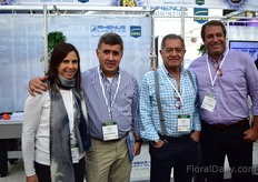 Carolina Neidl of United Selections, Xavier Beltran of Flodecol, Carlos Diez of Flores Verdes and Andrew Neidl of United Selections.