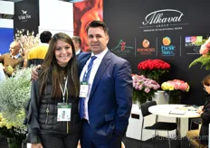 Ketherine Herdoiza and Alberto Cantillana of Alkavat. In 2018, they have grown a lot (10%). Now, they grow on 108 ha with over 206 varieties. They mainly grow roses. 