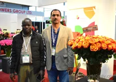 John Adega and Anantha Kumar of Isinya Roses. These Kenyan rose growers planted 7 new varieties recently. Ever Red one of their best sellers. They have 15 ha of it planted and are eager to expand. 