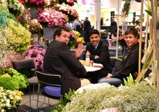 Mohan Choudhery of Black Tulip Kenya (in the middle) talking with visitors. 