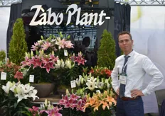 Emiel v. Tongerlo from Zabo plant presented their new Rose Lily this year.