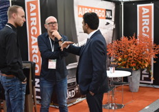 Donny and Jake having an chat with a customer. This year was the first time they participated in the fair! 