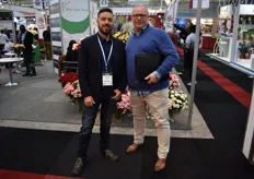 Alejandro Perez from Komet Sales and Vincent Mollenman from Enigma Flowers.