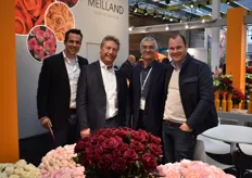 On the left we got Hidde from Parfum Flowers Company and Sjaak from Meilland Roses and Creations. On the right we see Bruno Etavard and Wouter also from the Parfum Flower Company.