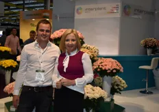 Carola and Jeroen from Interplant. Interplant presented their new image this fair!