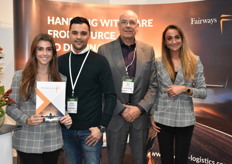 Maxime van Bakel, Mitchell van Geugten, Hans Blauw and Tessa de Mol van Fairways Logistics.
