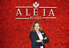 Francine van Wijk from Aleia Roses poses at their piece of art. All day long people were making selfies here.