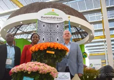 Sandrine Urujeni of NAEB, Victor Omuga of Bella Flowers and Willem Versteegh of the Embassy of the Republic of Rwanda