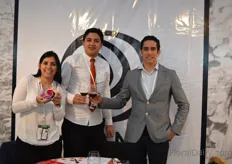 Gabriela Platanof, Daniel Gomez of Naranjo and Fernando Brito of EBF Cargo. 