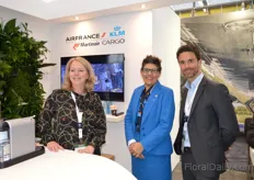 Florianne de Leeuw- Caupain, Anna de Freitas and Aldo Vester of KLM / Air France / Martinair
