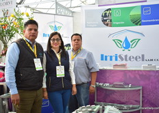 Berdandino Oliveros Perez, Natalia Paloma Perez and Francisco Zavala Alba of Irristeel.