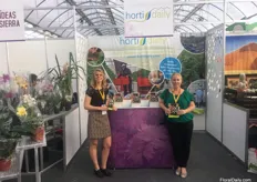 The FloralDaily and HortiDaily team was also present at the Expo Agroalmentaria. On the photh: Elita Vellekoop and Priscilla Heeffer .