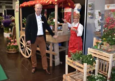 This year in Bloom's presentation: Ger Bentvelsen of ABZ Seeds with his wife Anneke. They made sure everyone could enjoy their delicious strawberries.