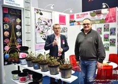 Jean-Yves Coulbault and Christophe Camus of Sicamus presenting their printed pots. They introduced them last year and the demand has been very good.