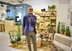 Thomas Offer Madsen of BotaniqLab. At their booth, the new spring-summer collection 'Earth Connection' took a central stage. 