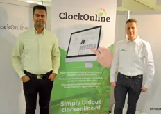 Soerinder Somai and Marco Stolze present ClockOnline, with which growers can auction their products from the nursery, in real time, on their own PC or mobile phone, or in the app or browser. It looks promising and the interest is there, the gentlemen explain.