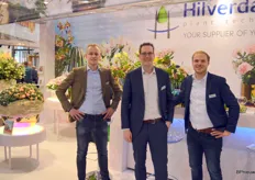 A youthful team at Hilverda Kooij, the breeding company that may soon continue under another name (Hilverda Florist, perhaps?). Pictured here are Ivo Groot, Martijn Besemer and Jan-Peter Steetskamp
