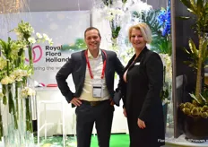 Auke Heins and Caroline Janknegt of Royal FloraHolland are exhibiting at the floradecora from the very beginning, showing the visitors how they can assist them when using fresh flowers and plants in their stores. 