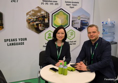 Katarina Eveleens and Martins Mazkalns. About any and every flower arriving to Holland from South America or Africa on transit to any other part of the world, is handeled by IP Handlers.