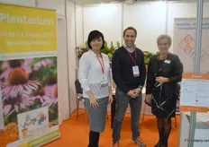 Iryna Meged, Leon Smet of Anthos (the Royal Trade Association for Nursery Stock and Flower Bulbs in the Netherlands) and Helma van der Louw of Plantarium. The latter organised the participation of a variety of Dutch tree nurseries in the Expo