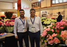 Ravi and Naren Patel of Subati in their newly decorated stand.