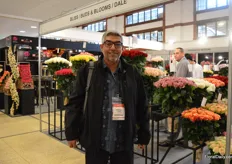 Salaiman Alaqaibi of United Flowers, an importer out of Saudi Arabia, was visiting the show.