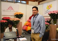 Jane Aayako and Arun Mishra of East African Growers. Their Shalimer Flowers farm grows roses at an altitude of 1950m and their Mahee Flowers farm at 2400m.