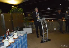 Frans Makken, the Dutch Ambassador in Kenya, giving a small opening speech.