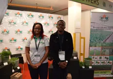 Beverlyne Amboka and Ian Keyeli of Arvilan Growers. These Kenyan herb growers are exhibiting at the IFTEX for the second time. The herbs they grow – indoors and outdoors on 5 ha – are mainly exported to Europe and the Middle East.