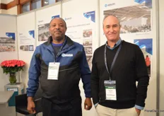 Amraphael Mwatibo and Patrick Garner of Geerlofs Kenya. They are currently building a lot of cooling facilities at the airports in Kenya.
