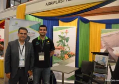 Ertugrul Molulu and Ilker Yildirim of Agriplast, a greenhouse material supplier. Over the last 2-3 years, they have seen the production of Herbs peaking.