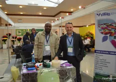 Jacob Juma and Olcay Karadayi of Vatan Plastics. Tjis turish plastic film manufacturer expanded its assortment with different agricultural products.