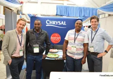 The team of Chrysal presenting the Rose Dip Service; a product that not only keeps roses Botrytis free, but also enhances colours and prolongs vase life.