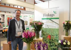 Piet Kelderman of Finlays. About 2 years ago they started to supply bouquets.They grow all their flowers themselves.