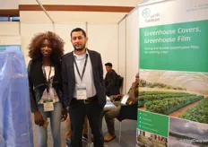 Andreen Odull of Agriplast and Yousef Jawdat Hamad of Taldeen. Taldeen is a plastic company in Saudi Arabia and Agriplast is their distributor in Kenya.
