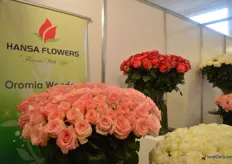 Ethiopian rose grower Hansa Flowers was also presenting its flowers at the show.