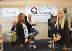 Esther Kimaru and Colleen Taute of Q7 Air Cargo.