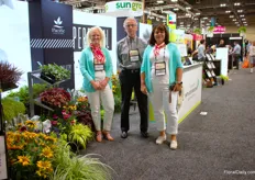 April Herring, Richard Gigot and Jen Miner with Pacific Plug and Liner. A highlight at their booth was the Echinacea. They are known for this product in the industry. According to Miner, it is a great summer/fall item. During the show, it was up for the medal of Excellence. 