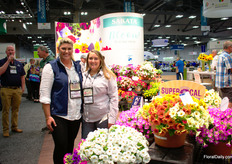 Alicia Suits and Jana Escobar of Sakata presenting Supercal and SupercalPremium. Currently, there are 6 varieties in the Supercal series and 5 in the Supercal Premium series. They aim for 7 varieties in both series.  According to Suits, the Supercal showed a lot of credibility for integrity as the blooms stayed open during their trial of 24 hour of continuous rains at the CAST.